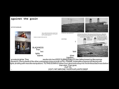 Anti-photojournalism (2) experimental graphic design layout publication spreads typography