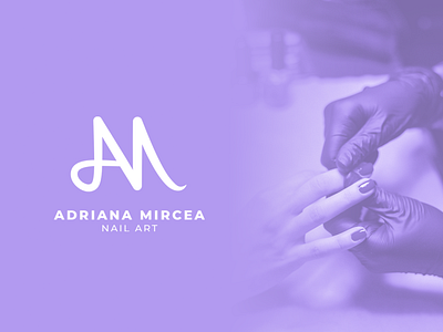 Logo // Adriana Mircea beauty beauty logo brand identity branding design graphic design logo makeup monogram nail art visual identity