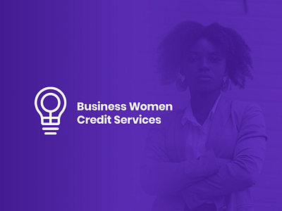 Logo // Business Woman Credit Services banking beauty beauty logo brand identity branding budget credit design entrepreneur entrepreneurship finance finances graphic design logo visual identity