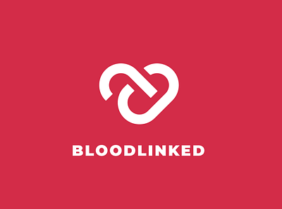 Logo // Bloodlinked app blood blood donor brand identity branding design graphic design heart logo visual identity