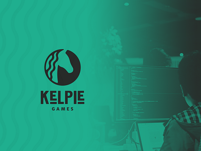 Logo // Kelpie Games brand identity branding coding design game development games games development gaming graphic design logo programmer programming visual identity