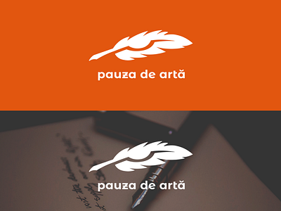 Logo // Pauza de arta art beauty beauty logo brand identity branding design eye graphic design logo poetry quill visual identity