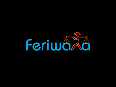 Feriwala 3d mockup branding freestyle glossy icon illustration logo mordern signature vector