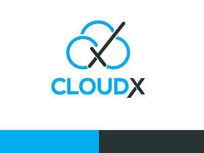CloudX 3d logo brand identity branding cloud logo cloudx logo creative design freestyle graphic design icon logo logodesign techonology logo vector