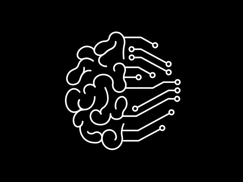 Man/Machine Animation addepar animation brain brains computer gif human line art symbiosis