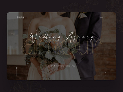 Wedding Website | UI/ Visual Design agency agency website design landing landingpage love minimal ui visual design web wedding