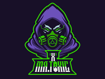 'X' MR. Toxic Mascot logo graphic design logo mascot logo design motion graphics