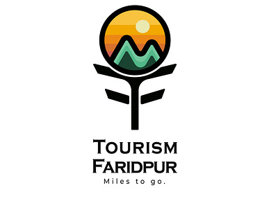 Tourism Faridpur branding design flat graphic design logo minimal vector