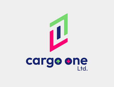 Cargo One LTD. branding design flat graphic design icon logo minimal vector