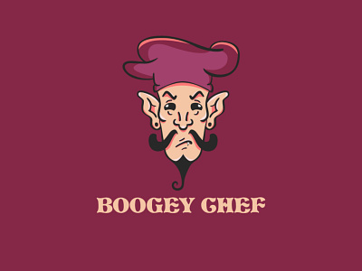 Boogey Chef branding design graphic design illustration logo mascot logo design vector