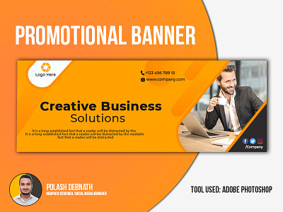 Corporate promotional banner design concept agency banner banner design corporate branding corporate design corporate identity cover design facebook cover fb cover marketing promotional promotional banner