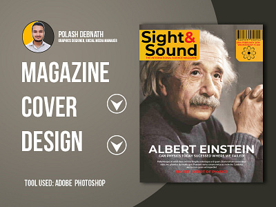 Magazine Cover Design branding einstein magazine magazine ad magazine cover magazine design publication science typography