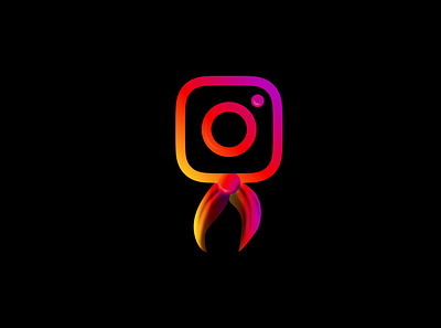 insta hijab design illustration logo