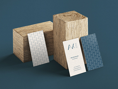 Interior design studio AVK logo and business cards