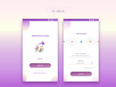 UI daily challenge - Sign in