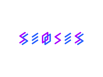 Seoses logo geometric grid logo symmetry