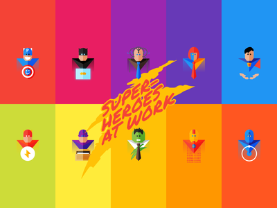 Superheroes minimal superheroes vector