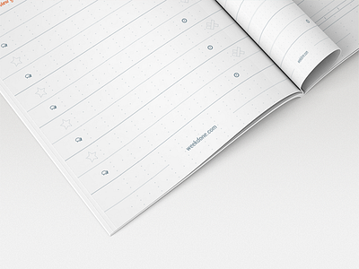 Weekdone Planner Notebook analog notebook offline paper planner print