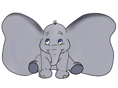 Dumbo animal animals character disney elephant illustration