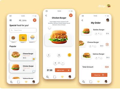 Food Ordering App (Concept) by Awomolo Omolayo on Dribbble