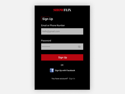 SIGN UP MODAL