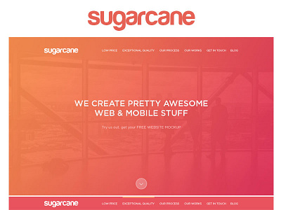 Landing page "Sugarcane"