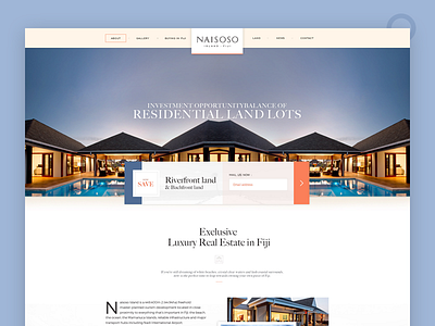 Landing page design color graphic design home page landing page real estate riverfront website