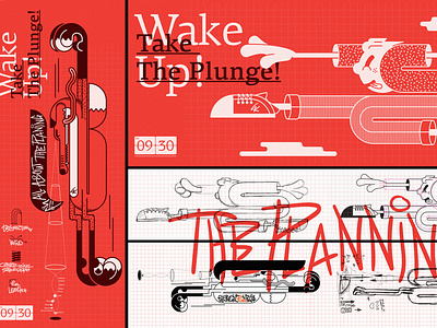 WakeUp 2d 2d art cool design fox illustration illustrator red run runner sport wakeup