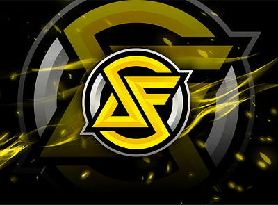 DF logo gaming esports - FOR SALE! 3d creative design esports fancy fire gamers gaming graphic design illustration logo logo esports logo gaming silver streamer twitch yellow youtube