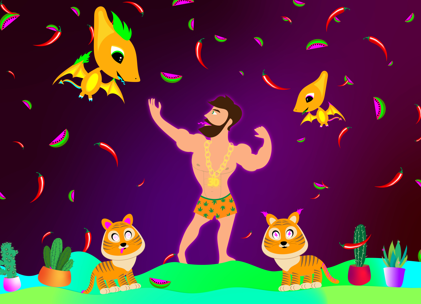 eclectic-30th-birthday-bash-by-katarina-on-dribbble