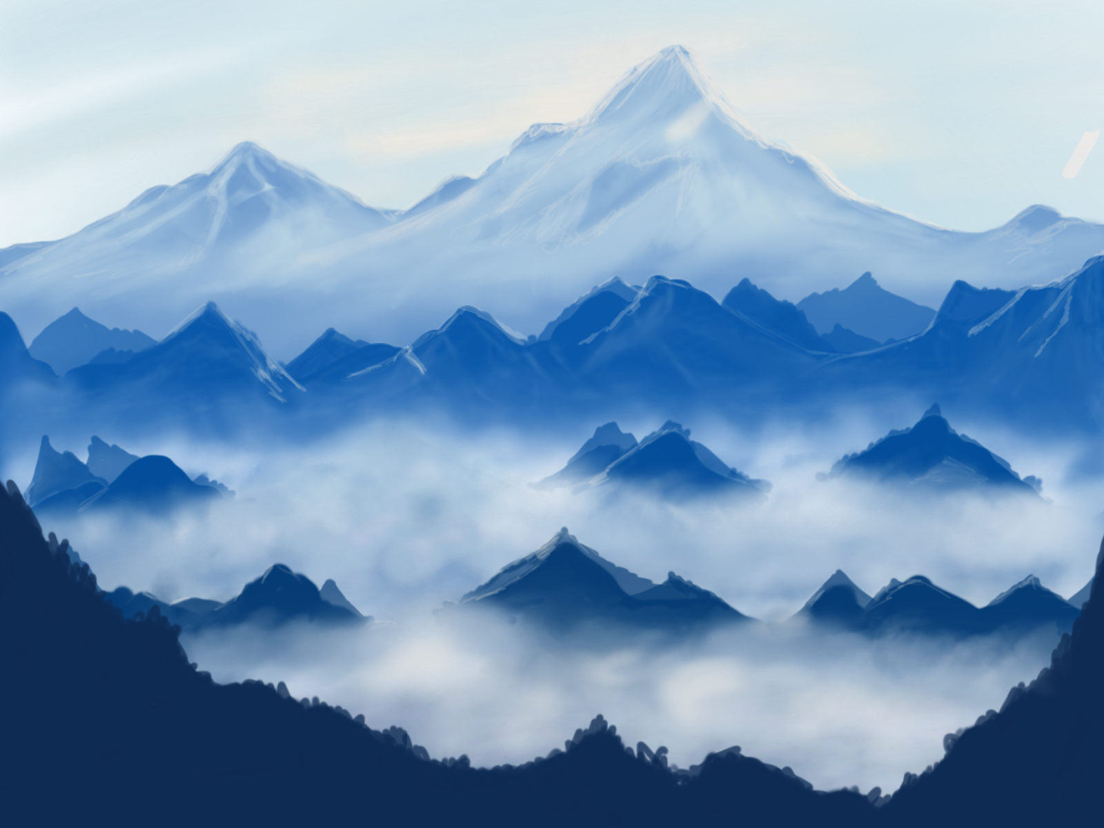 The Misty Mountains Cold By mnah Akram On Dribbble