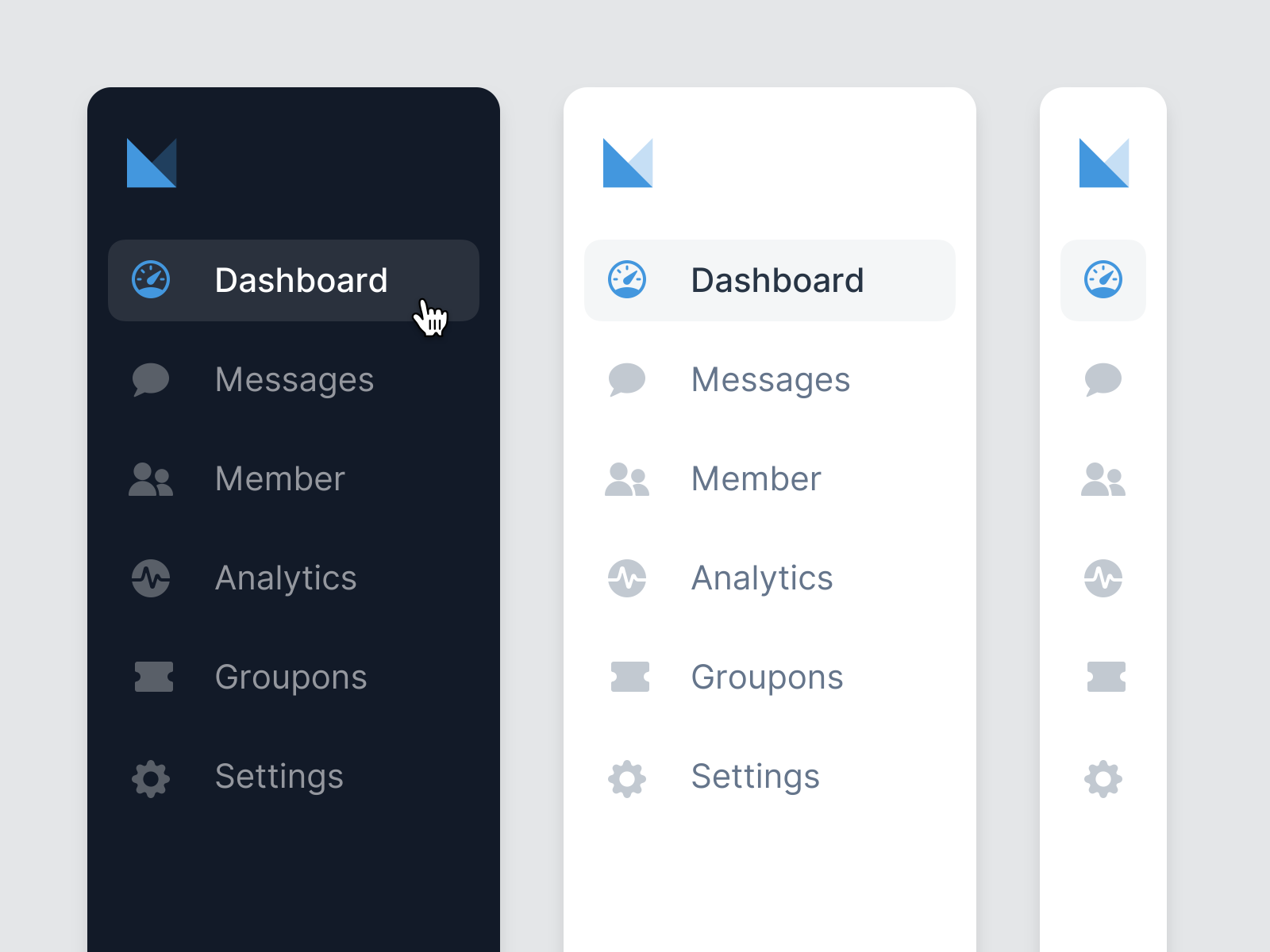 Dashboard Sidebar Navigation by Closer on Dribbble