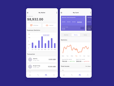 Fintech wallet app