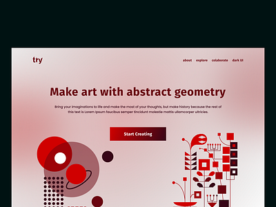Try animation branding design typography ui ux web website