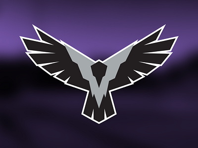 Grey Crows Logo baseball branding crows logo