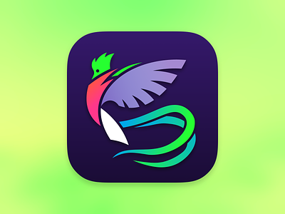 App Icon of a Quetzal app icon ios minimal mobile