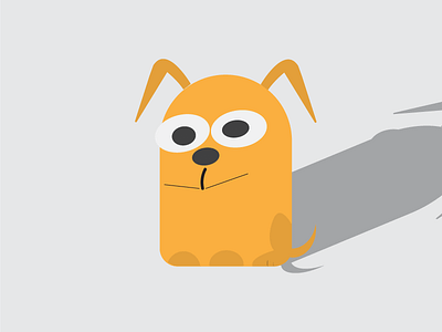 dog design dog doodle flat illustration logo practice vector