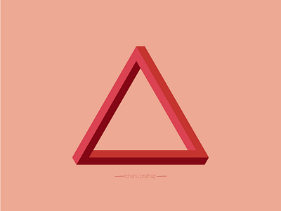TRIANGLE LOGO design illusion illustration logo triangle vector