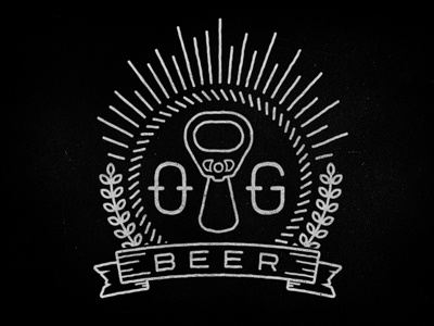 OG Beer Logo beer homebrew illustration logo