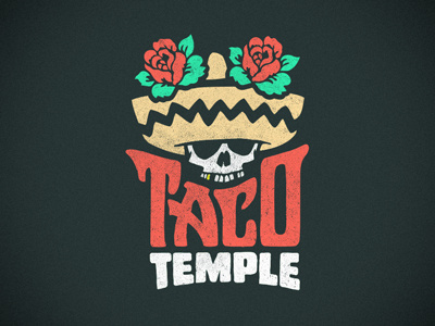 Taco Temple Logo illustration logo tacos tacos tacos