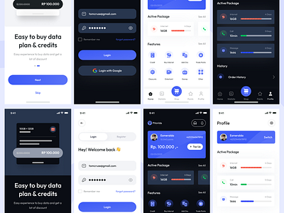 Internet Provider App UI app design discounts mobile app ui ui
