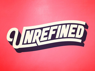 Unrefined Events - logo logo typography