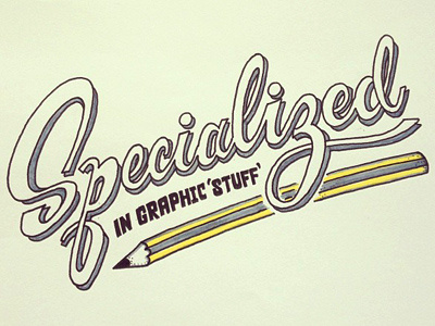Specialized in 'graphic stuff' doodle hand drawn lettering typography