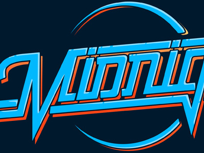 Midnight spaceage typography