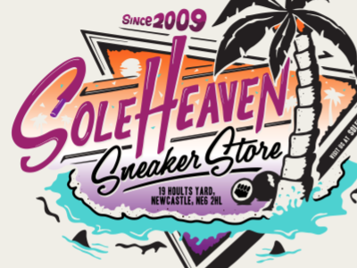 Sole Heaven (apparel design) apparel illustration print typography