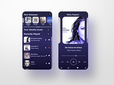 Music player UI design daily 100 challenge daily ui dailyui dailyui009 dailyuichallenge mobile app mobile app design mobile ui music music app music player music player ui ui design uiux uxdesign