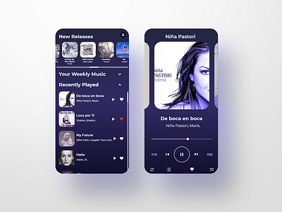 Music player UI design