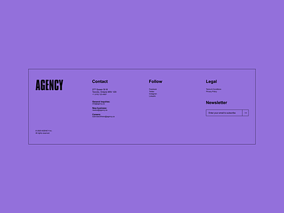 30 Days of Art: (23) Footer agency brutalism brutalist design figma footer minimal navigation section simple ui ui design website