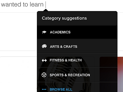 category suggestions education learn