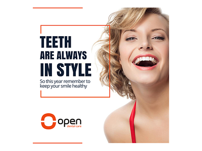 Open Dental Care Instagram Post design illustration instagram post